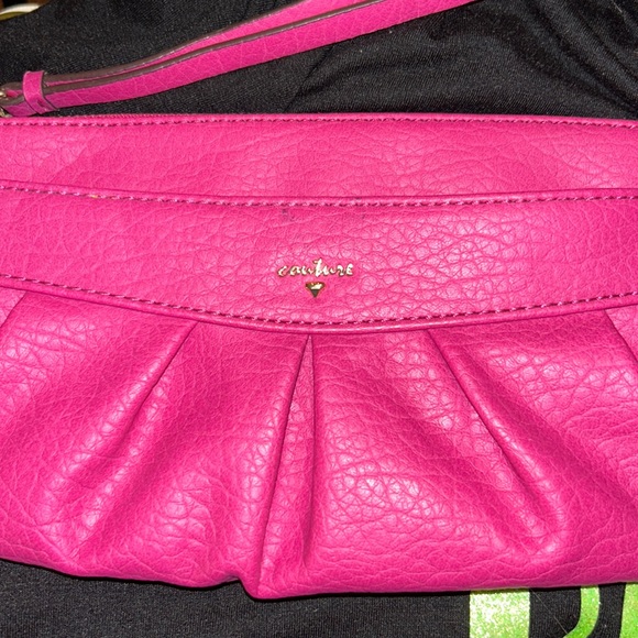 - JUICY COUTURE Hot PINK Wristlet/ - Picture 1 of 8